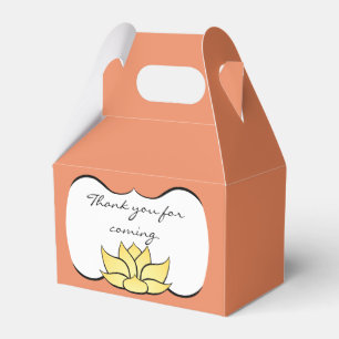 Exquisite Lotus in Sun Kissed Favour Box