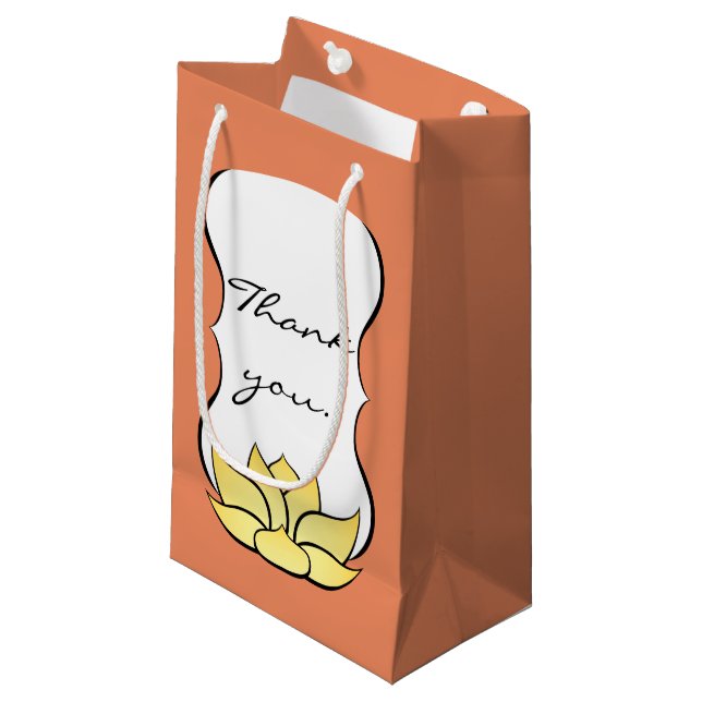 Exquisite Lotus in Sun Kissed Gift Bag (Front Angled)