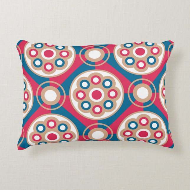 Exquisite,  luxurious,  medieval seamless pattern, decorative cushion (Front)