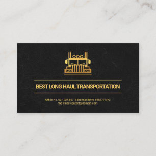 Exquisite Marble Texture Gold Lines, Trucker  Business Card
