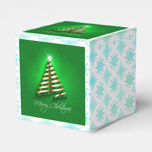 Exquisite Merry Christmas Classic Favour Box (Front Side)