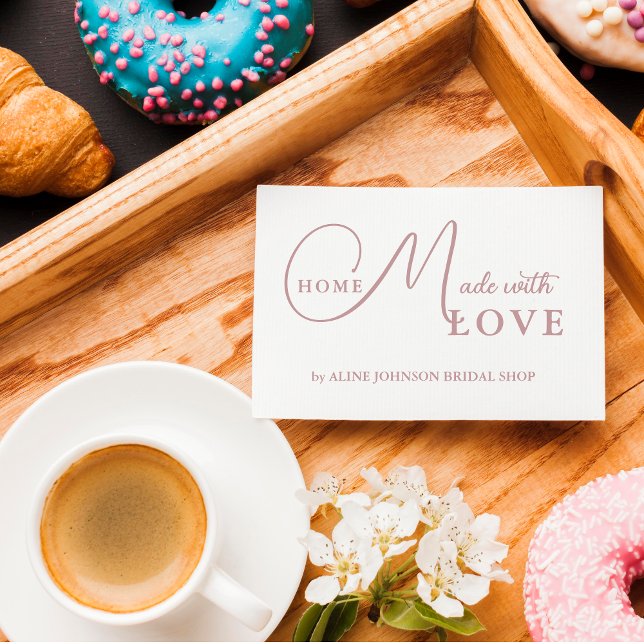 Exquisite Minimalist Calligraphy Home Made Love Rubber Stamp (Exquisite Elegant Minimalist Calligraphy Home Made with Love Rubber Stamp.)