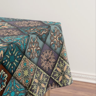 Exquisite Moroccan Mosaic Design for Elegant  Tablecloth