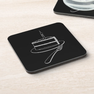 Exquisite Piece of Cake Design,  Birthday or Event Coaster
