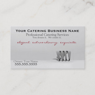 Exquisite Professional Catering Business Cards