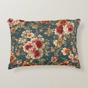 Exquisite Romantic Roses and Beautiful Flowers Decorative Cushion