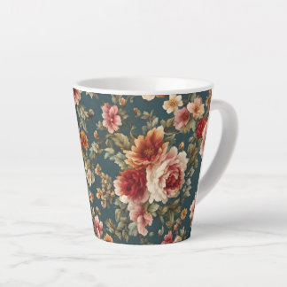 Exquisite Romantic Roses and Beautiful Flowers Latte Mug