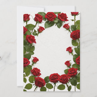 "Exquisite Rose-Designed Invitation Cards: Perfect