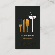 Exquisite Stain Gold Cutlery Martini Glass Caterer