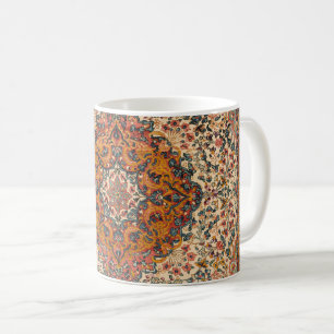 Exquisite Vintage Persian Rug Pattern Coffee Mug