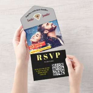 Exquisite Wedding Invitations: Discover Our Elegan All In One Invitation