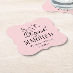 Exquisite wedding table decor custom colour coaste paper coaster