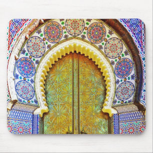 Exquisitely Detailed Moroccan Pattern Door Mouse Mat