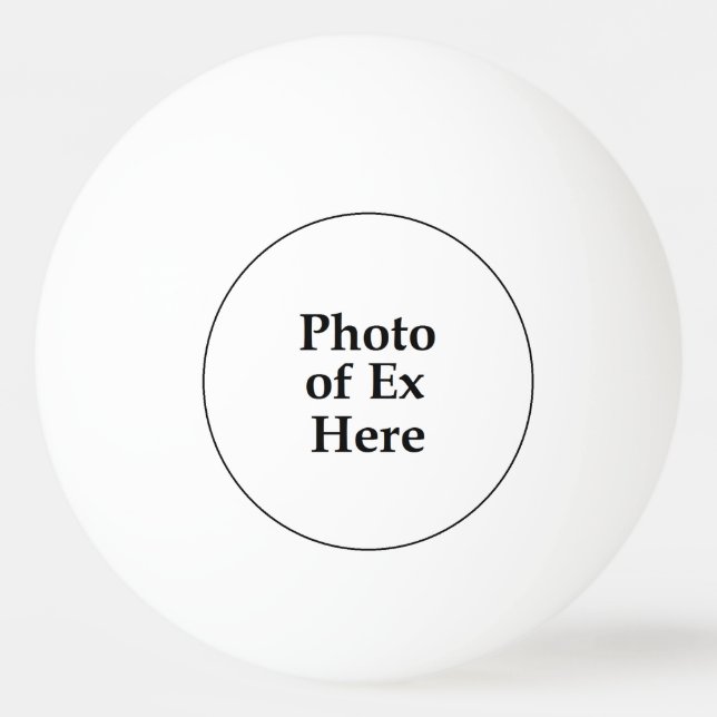 Ex's Photo Ping Pong Ball (Front)