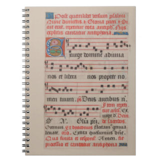 Exsurge Domine Antiphon Mediaeval Music Manuscript Notebook