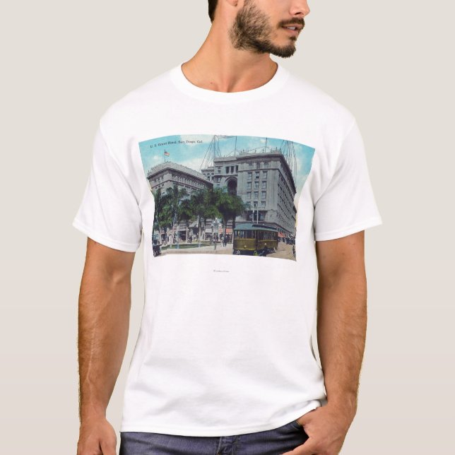 Exteior View of the US Grant Hotel T-Shirt (Front)