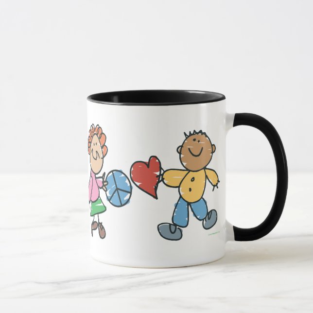 Extended Hands of Peace and Love Mug (Right)