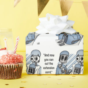 Extension Cord Baby Wrapping Paper