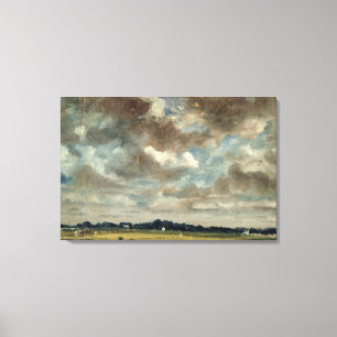 Extensive Landscape with Grey Clouds, c.1821 (oil Canvas Print