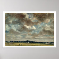 Extensive Landscape with Grey Clouds, c.1821 (oil