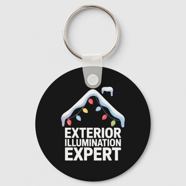 Exterior Illumination Expert Christmas Decorating  Key Ring (Front)
