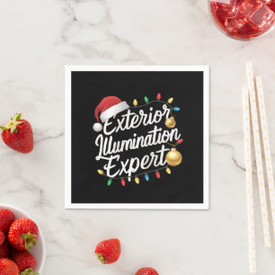 Exterior Illumination Expert Christmas Light Decor Napkin