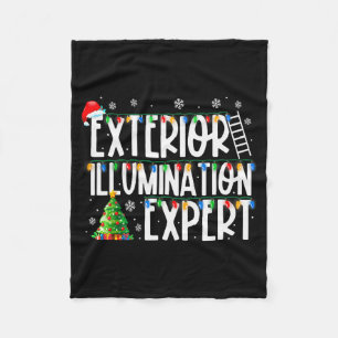Exterior Illumination Expert Christmas Light Xmas  Fleece Blanket