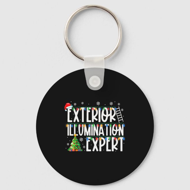Exterior Illumination Expert Christmas Light Xmas  Key Ring (Front)