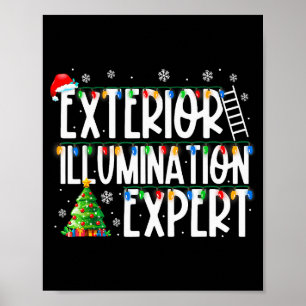Exterior Illumination Expert Christmas Light Xmas  Poster
