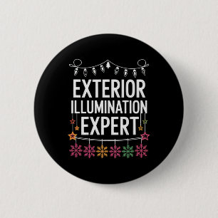 Exterior Illumination Expert Christmas Lights Disp 6 Cm Round Badge
