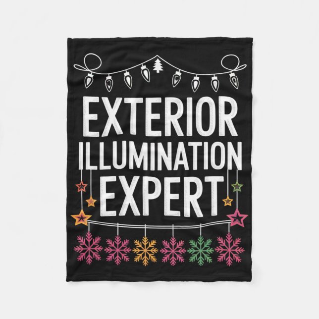 Exterior Illumination Expert Christmas Lights Disp Fleece Blanket (Front)