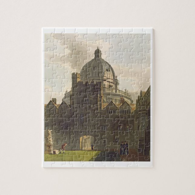 Exterior of Brasenose College and Radcliffe Librar Jigsaw Puzzle (Vertical)