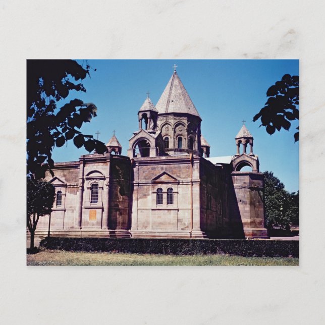 Exterior of Etchmiadzin Cathedral Postcard (Front)
