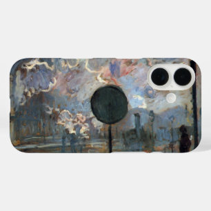Exterior of Gare Saint-Lazare by Claude Monet iPhone 16 Case