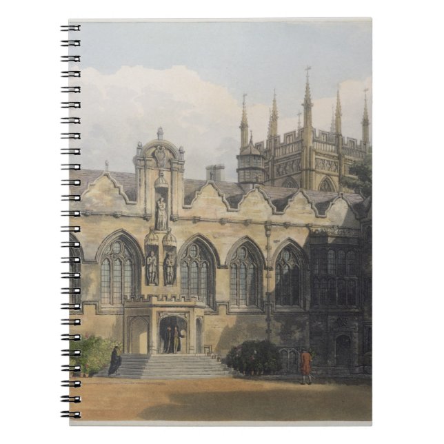 Exterior of Oriel College, illustration from the ' Notebook (Front)