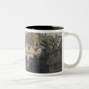 Exterior of Oriel College, illustration from the ' Two-Tone Coffee Mug