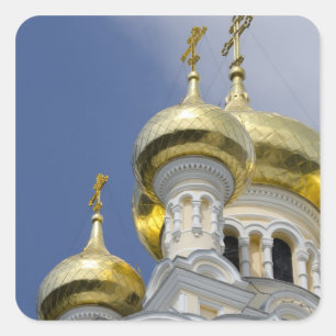 Exterior of Saint Alexander Nevsky Cathedral Square Sticker
