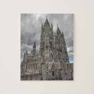 Exterior of the Basilica in Quito, Ecuador Jigsaw Puzzle