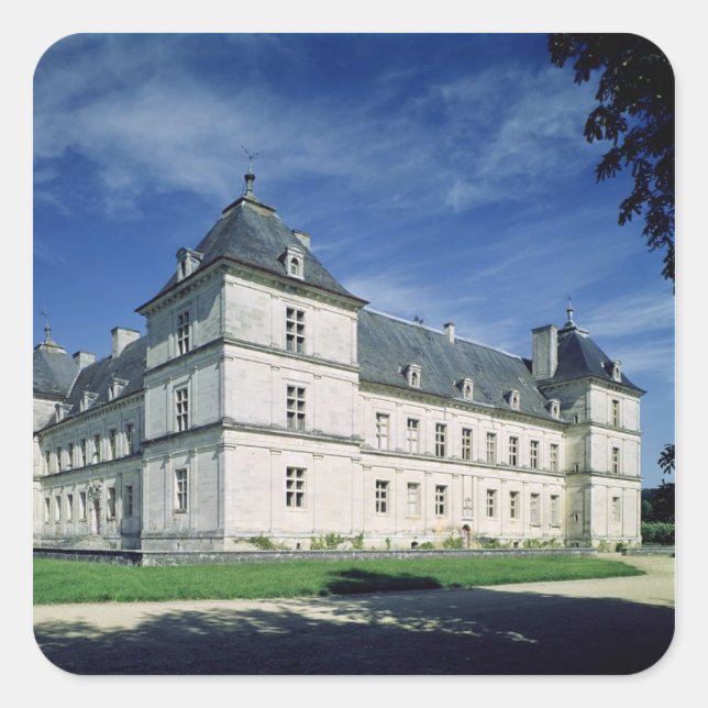 Exterior of the Chateau, built c.1546 Square Sticker (Front)