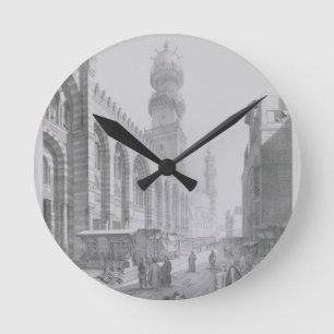 Exterior of the Mosque of Qalaoun, plate 20 from ' Round Clock