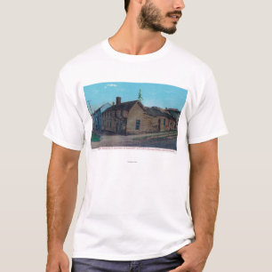 Exterior View of 1st Wooden Bldg in CA T-Shirt