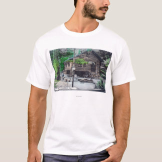 Exterior View of a Log CabinCazadero, CA T-Shirt