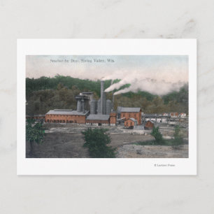 Exterior View of a Smelting Plant Postcard
