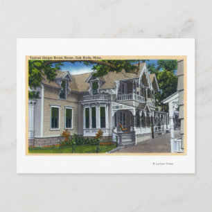 Exterior View of a Typical Ginger Bread House Postcard