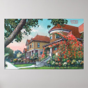 Exterior View of a Typical Residence Poster