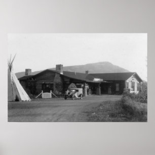 Exterior View of an Native American Tribal Poster