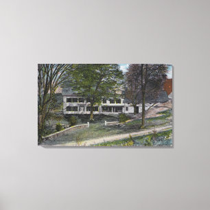 Exterior View of Bald Head Cliffs Farm House Canvas Print