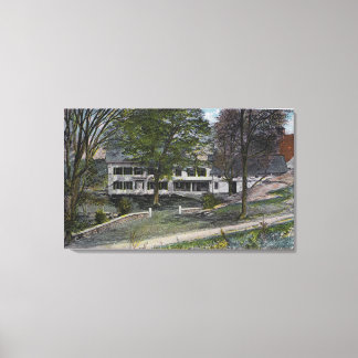 Exterior View of Bald Head Cliffs Farm House Canvas Print