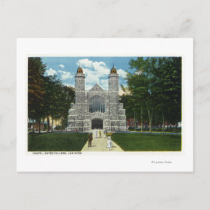 Exterior View of Bates College Chapel Postcard