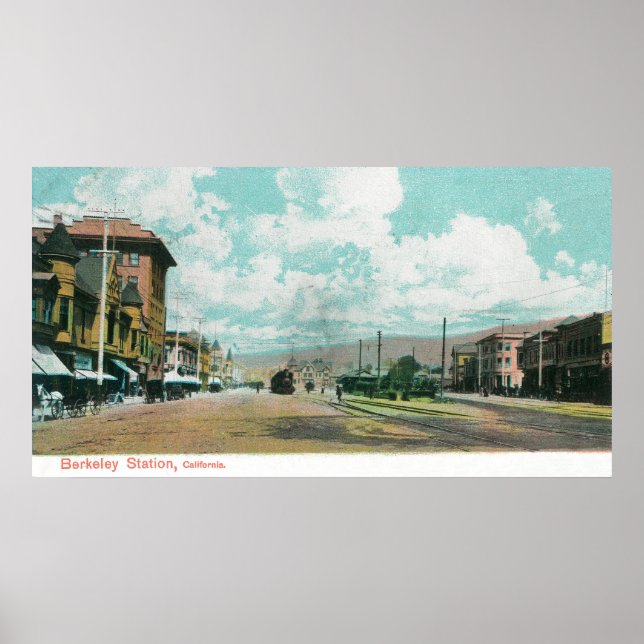 Exterior View of Berkeley StationBerkeley, CA Poster (Front)